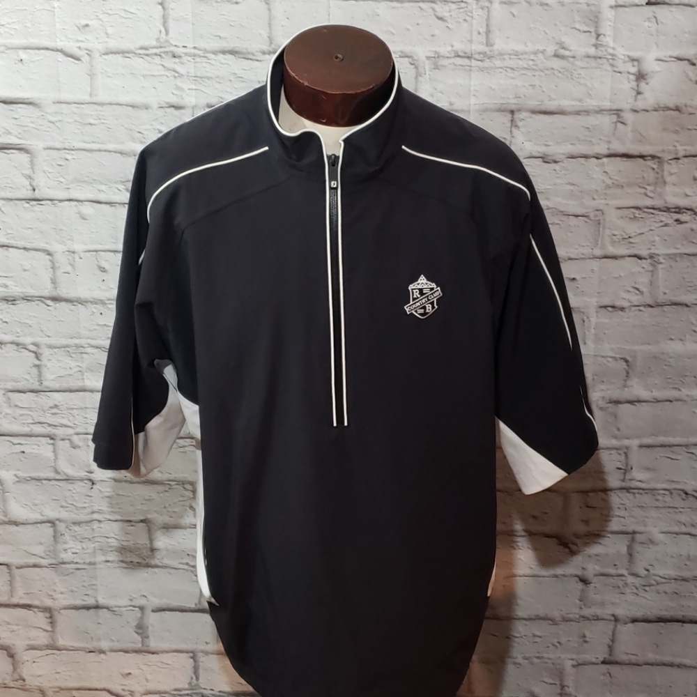 Footjoy Dryjoys Mens Half Zip Half Sleeve Windjack